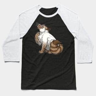 Cinnamon Lynx Point Longhair Baseball T-Shirt